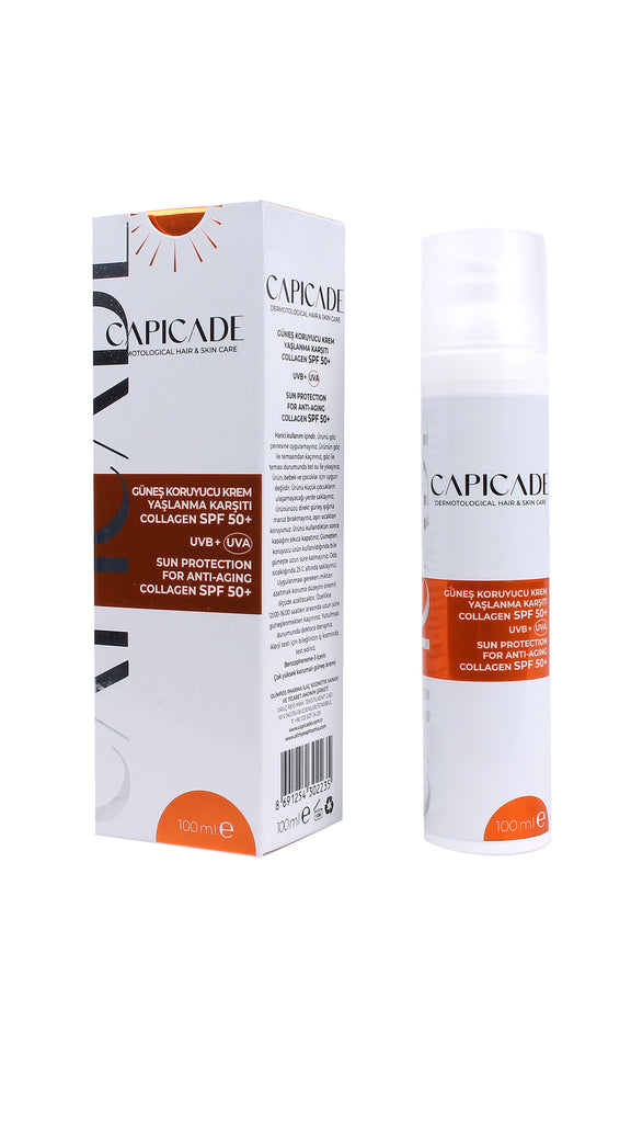 Capicade SPF 50+ Collagen Güneş Koruyucu Krem 100ml