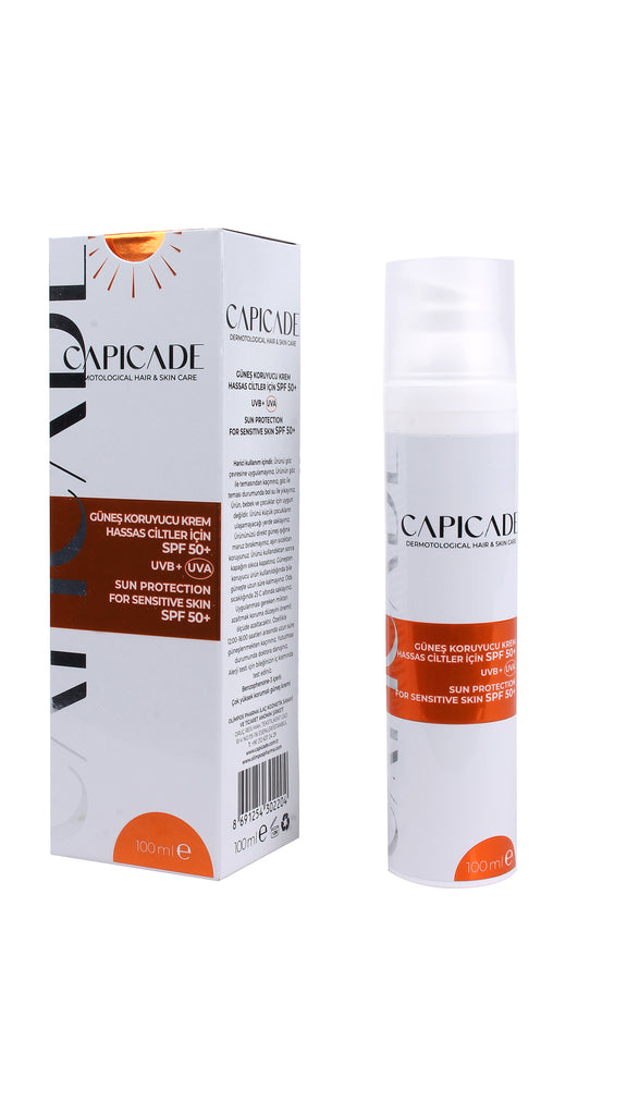 Capicade Spf 50+ Güneş Koruyucu Krem Hassas & Kızaran Ciltler 100ml