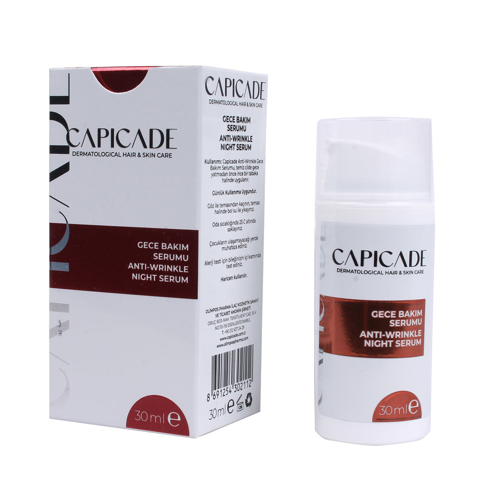 Capicade Anti-Wrinkle Gece Bakım Serumu 30ml