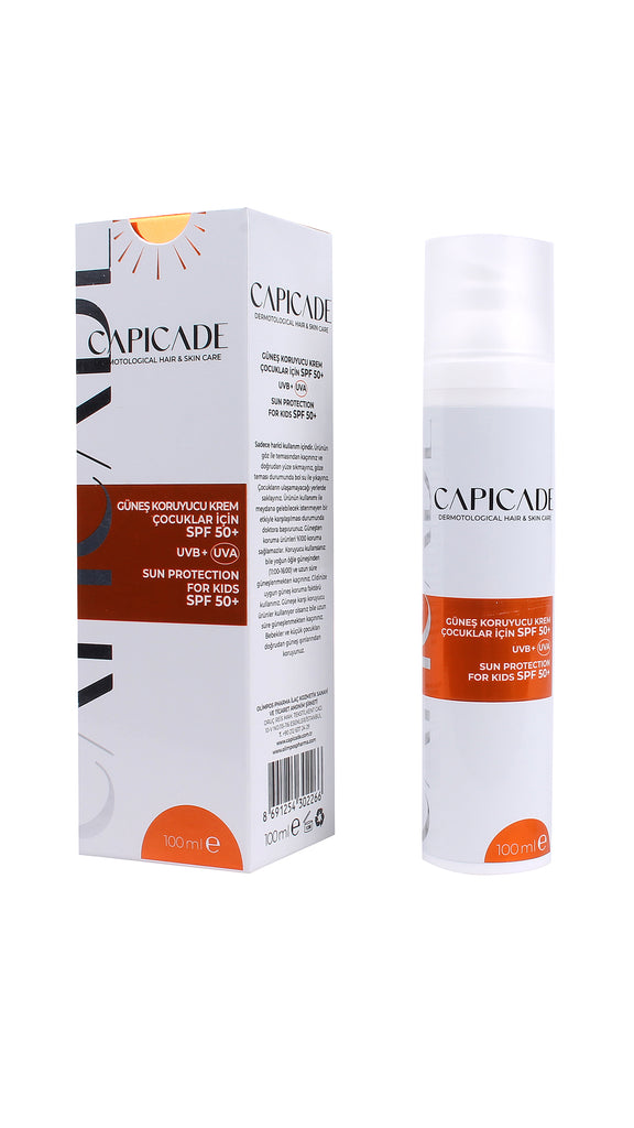 Capicade Çocuklar İçin Spf 50+ Güneş Koruyucu Krem 100ml