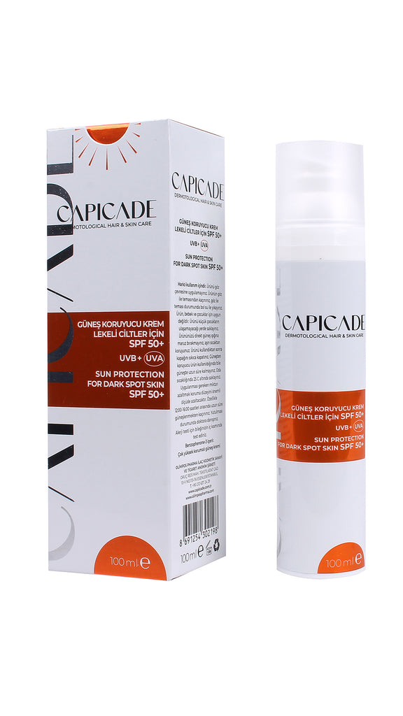 Capicade Spf 50+ Güneş Koruyucu Krem Lekeli Ciltler 100ml